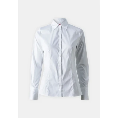 Abbildung von HUGO THE Fitted Hemdbluse, Damen, Größe: 34, White