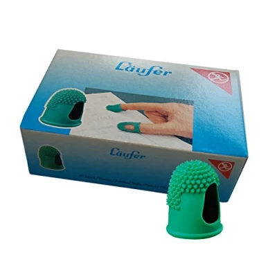 Abbildung von Läufer 77211 Blattwender Größe 2, Ø 15 mm, grün, Latex frei, mit feinen Gumminoppen, Schachtel 10 Stück