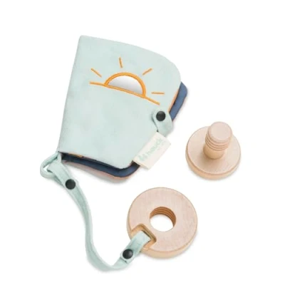 Abbildung von hauck Play Reading S, Animals Baby Fühlbuch ab Geburt Kompatibel mit Tray Spielbrett für Alpha+, Beta+ &amp; Arketa Holzhochstuhl, Kinderwagen Spielzeug Fördert Auge Hand Koordination