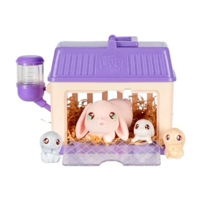 Abbildung von Little Live Pets Mama Surprise Minis Häschen, Pflege deine Hamster oder Häschen in ihrem Stall und heiße 2, 3 4 Mini Babys willkommenLittle