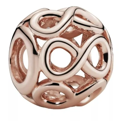 Abbildung von Pandora Openwork Infinity Charm Rose gold coloured, Damen, Größe: One Size, coloured