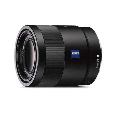 Abbildung von Sony SEL 55F18Z Zeiss Standard Objektiv (Festbrennweite, 55 mm, F1,8, Vollformat, geeignet für A6700, A6600, A6400, A6100, ZVE10 und Nex Serien, E Mount) schwarz