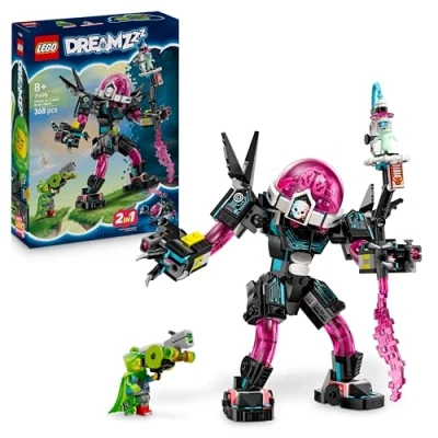 Abbildung von LEGO DREAMZzz 2 in 1 Mateo vs. Cyberhirn Mech Roboter Spielzeug für Jungen &amp; Mädchen ab 8 Jahren Umbaubar Skorpion Inkl. Einer Minifigur und einem Träumling kreative Geschenkidee 71495