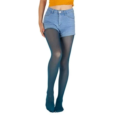 Abbildung von Giulia Blaue Feinstrumpfhose Mädchen Kinder Microfaser Semitransparent Farbig Ketty 40 Den Navy Peony 110 116