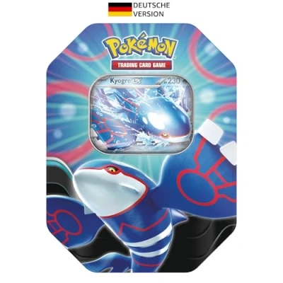 Abbildung von Pokémon Sammelkartenspiel: Tin Box Azur Legenden: Kyogre ex (4 Boosterpacks &amp; 1 holografische Promokarte)