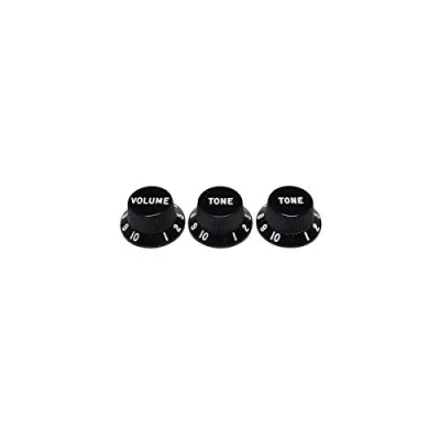 Abbildung von Fender Stratocaster® Knobs, Black (Volume, Tone, Tone) (3)