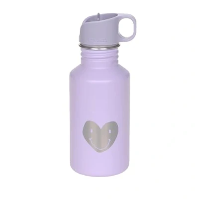 Abbildung von LÄSSIG Trinkflasche Edelstahlflasche BPA frei 500ml Kinder Kita Kindergarten auslaufsicher mit Sporttrinkverschluss/Bottle Stainless Steel Little Gang Heart lilac