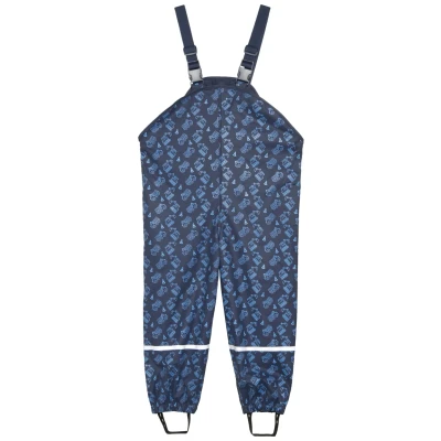 Abbildung von Playshoes Baustelle Allover Regenhose für Kinder, Größe: 80, Marine