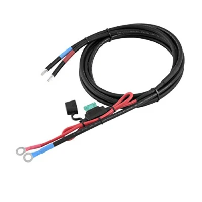 Abbildung von enjoysolar 6mm² Batteriekabel Solarladeregler und Batterie mit Sicherung M8 Ringösen (30A M8)