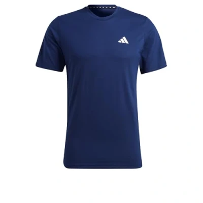 Abbildung von adidas Performance Essentials Feelready Tshirt basic, Herren, Größe: Large, Dark blue/white