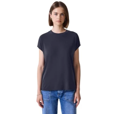 Abbildung von Street One Studio Basic LOOK Shirt Tshirt basic, Damen, Größe: 46, Blau