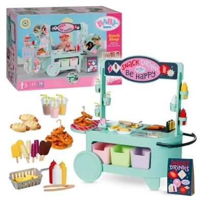 Abbildung von BABY born Snack Shop, Essensstand für Puppen mit Soundeffekten, 25 Verschiedene Fastfood Snacks, 835883 Zapf Creation