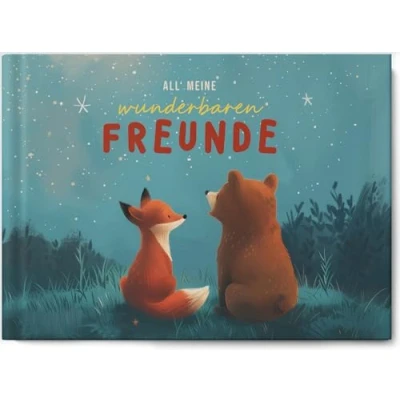 Abbildung von Sophies Kartenwelt Mein Freundschaftsbuch Freundebuch Grundschule Geschenkidee Einschulung Mädchen und Jungs Schule Jungen