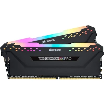 Abbildung von CORSAIR VENGEANCE RGB PRO 32GB (2x16GB) DDR4 3200(PC4 25600)C16 PC Arbeitsspeicher schwarz