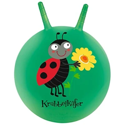 Abbildung von moses. 4030000000000 Krabbelkäfer Hüpfball Für Kinder ab 4 Jahren Sprungball, Grün mit Marienkäfer