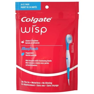 Abbildung von Colgate Wisp Mini Bürste, tragbar, Weiß, Coolmint, 24 Stück