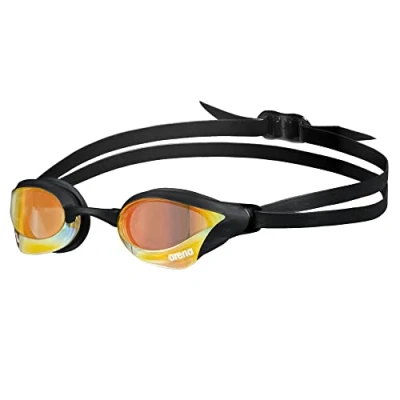 Abbildung von arena Cobra Core Swipe Mirror Unisex Wettkampfbrille für Erwachsene, Schwimmbrille mit Gebogenen Spiegelgläsern, Anti Beschlag, UV Schutz, 5 Austauschbare Nasenstege