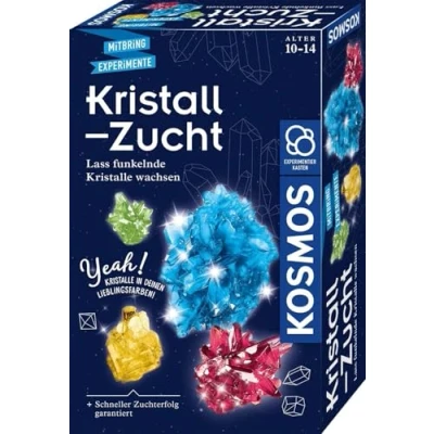 Abbildung von KOSMOS 657840 Kristall Zucht Experimentierset, Kristalle in deinen Lieblingsfarben, schneller Zuchterfolg, für Kinder ab 10 Jahren, Mitbringsel, Geschenk