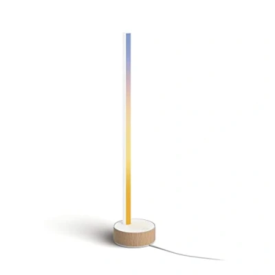 Abbildung von Philips Hue White &amp; Color Ambiance Gradient Signe Oak Tischleuchte 730lm, Holzoptik, bis zu 16 Mio. Farben, steuerbar via App, kompatibel mit Amazon Alexa (Echo, Echo Dot)