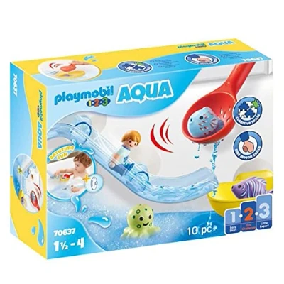 Abbildung von PLAYMOBIL 1.2.3 Aqua 70637 Fangspaß Mit Meerestierchen, Badewannenspielzeug für Kleinkinder, schwimmfähigen Fischen, Erstes Spielzeug Kinder ab 1,5 bis 4 Jahre