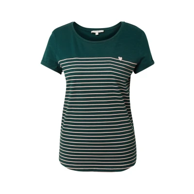 Abbildung von TOM Tailor Denim Tshirt print, Damen, Größe: XS, Green/rose