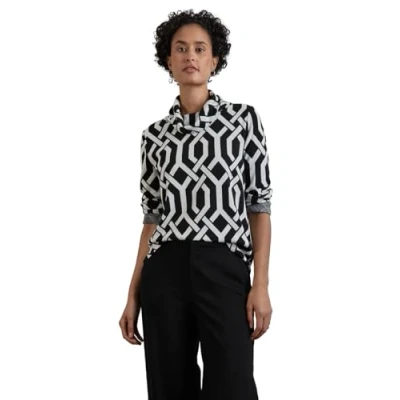 Abbildung von STREET ONE Damen A321984 Jaquard Shirt,Mehrfarbig, 40
