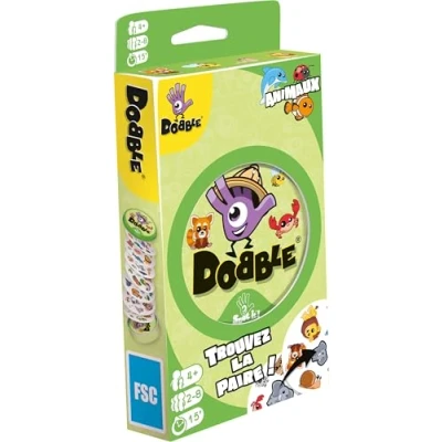 Abbildung von Dobble Zygomatic Tiere Edition 2021 Gesellschaftsspiel ab 6 Jahren 2 8 Spieler 15 Minuten