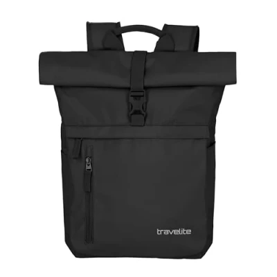 Abbildung von Travelite Basics Rollup Rucksack Schwarz
