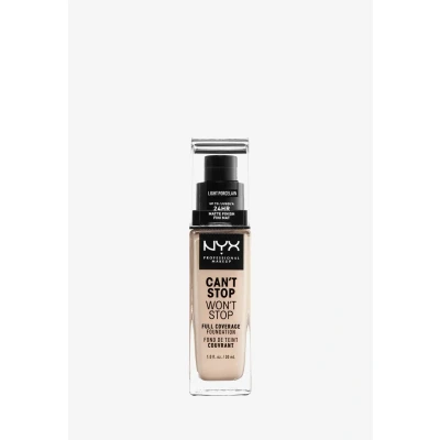 Abbildung von Nyx Professional Makeup CAN&#039;T STOP WON&#039;T Foundation 1märz light porcelain, Damen, Größe: 30 ml, 1 märz porcelain