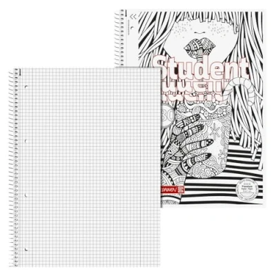 Abbildung von Brunnen Collegeblock Premium Student „Cocktail“ ZENart A4, Lineatur 28, 80 Blatt, weiß