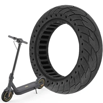 Abbildung von VOLOHAS 60/70 6,5 Vollgummireifen 10 * 2,5 Solide Reifen für Segway Ninebot Max G30/Max G30D/Max G30 D2/Scotex H20 Elektroroller Zoll Vorne oder Hinten Wabenreifen Anti Rutsch Pannensicher (1 PCS)