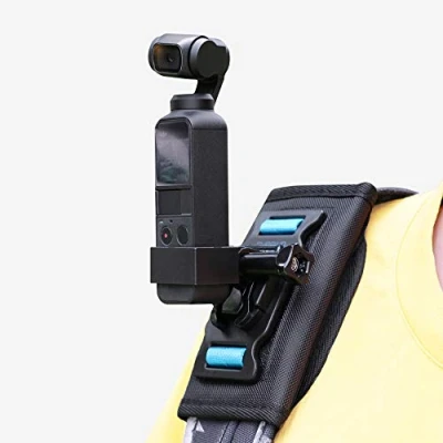 Abbildung von GUOYU Osmo Pocket Rucksackhalterung, Rucksackgurt, Schulterhalterung mit verlängertem Rand, kompatibel DJI Pocket, 2