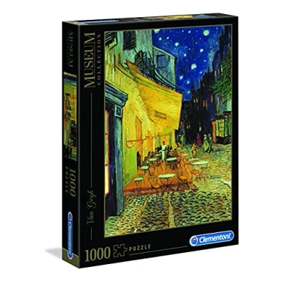 Abbildung von Clementoni 31470 van Gogh Caféterrasse bei Nacht Puzzle 1000 Teile, Museum Collection, Geschicklichkeitsspiel für die ganze Familie, Erwachsenenpuzzle ab 14 Jahren