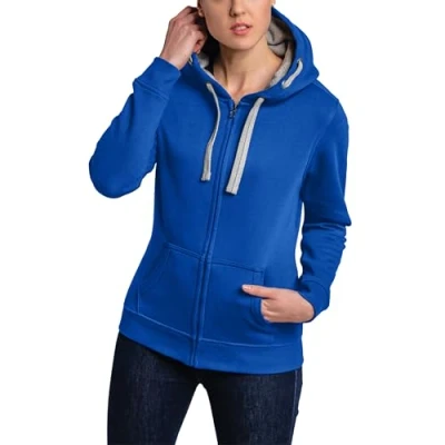 Abbildung von HRM Damen Jacket F hoodie, Royalblau, 3XL EU