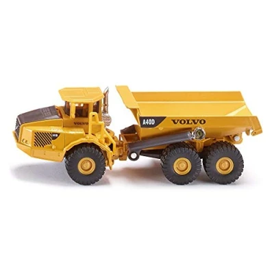 Abbildung von siku 1877, Volvo Dumper, Baustellenfahrzeug, 1:87, Metall/Kunststoff, Kippbare Mulde, Gelb