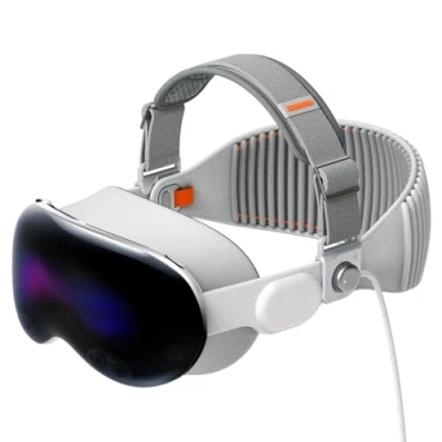 Abbildung von Spigen DR210 Gepolsterter Kopfband Entworfen für Apple Vision Pro VR HeadStrap Charcoal Gray