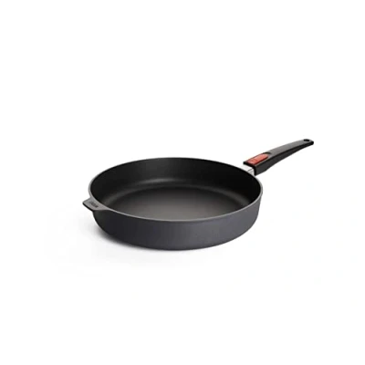 Abbildung von Woll Diamond Lite Hochrandpfanne Induktiv , Ø 32 cm, 7 cm hoch, mit abnehmbarem Stiel Geeignet für alle Herdarten, Aluminiumguss, Antihaft Versiegelung, backofenfest, anthrazit, 1 Stück