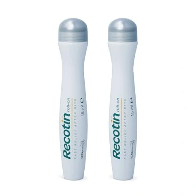 Abbildung von RECOTIN Mückenstich Roll On 2x 15ml 100% natürlicher Wirkstoff Für Kinder ab 2 Jahren &amp; Erwachsene Soforthilfe bei Mückenstichen Mückenroller Anti Juckreiz Stift Mückenstift