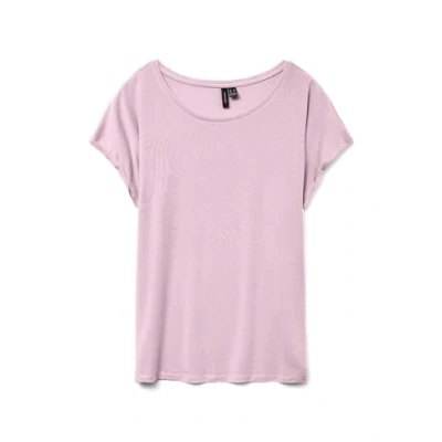 Abbildung von VERO MODA Damen VMAVA Plain SS TOP GA JRS NOOS T Shirt, Pink A Boo, X Small