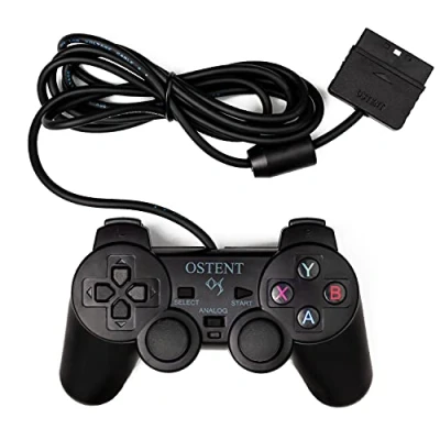 Abbildung von OSTENT Verdrahtet Analoge Controller Gamepad Joystick Joypad Kompatibel für Sony PS2 PSone PSX Konsole Dual Shock Videospiele