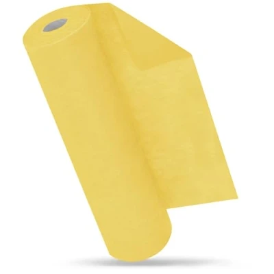 Abbildung von MODERNO Vlies Tischläufer Gelb, Tischband Pastell Modern, Outdoor, Tischdeko, Partydeko für Geburtstag, Hochzeit, Festliche Dekoration, 30 cm x 25 m