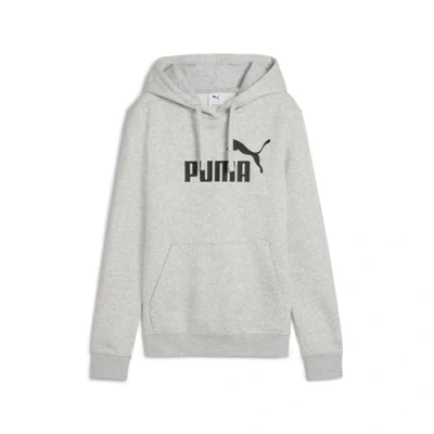 Abbildung von Puma LOGO Hoodie Kapuzenpullover, Damen, Größe: Medium, Light gray heather