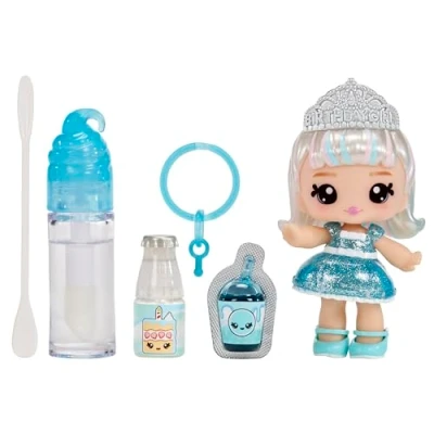 Abbildung von YUMMILAND Lipgloss Puppe Callie Birthday Cake Duftende mit DIY Set Geeignet für Kinder ab 4 Jahren