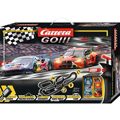 Abbildung von Carrera 20062561 DHigh Speed I Digitale Rennbahn Fahre das Rennauto des 2022er Champions 63 Meter Strecke mit Rundenzähler und Turbo Boost Originalgetreue Fahrzeuge Maßstab 1:43