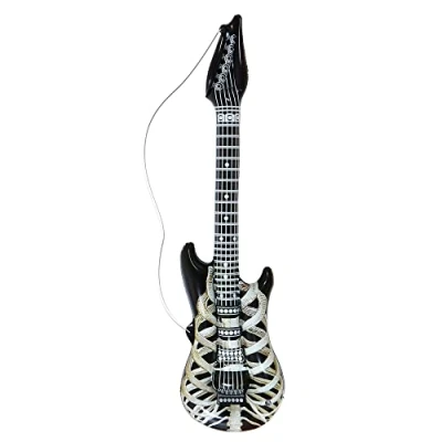 Abbildung von W WIDMANN MILANO Party Fashion Aufblasbare Gitarre, Länge Circa 105 cm, Instrument, Luftgitarre, Mottoparty, Karneval