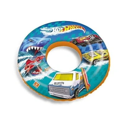 Abbildung von Mondo Toys HOT WHEELS Swim Ring Aufblasbarer Schwimmring ideal für Jungen / Mädchen verwendbar im Schwimmbad Meer 16876