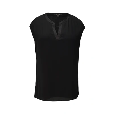 Abbildung von comma Kanten Tshirt basic, Damen, Größe: 34, Schwarz