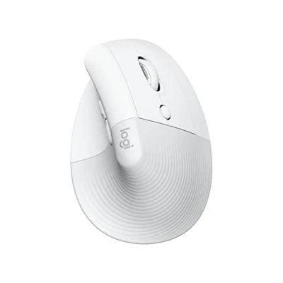 Abbildung von Logitech Lift für Mac, Kabellos Vertikale Ergonomische Maus, Bluetooth, Leise Klicks, Leises Smartwheel, 4 Anpassbare Tasten, Kompatibel mit macOS/iPadOS/MacBook/iMac/iPad Weiß