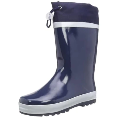 Abbildung von Playshoes Unisex Kinder Naturkautschuk Gefüttert Gummistiefel, marine, 26/27 EU