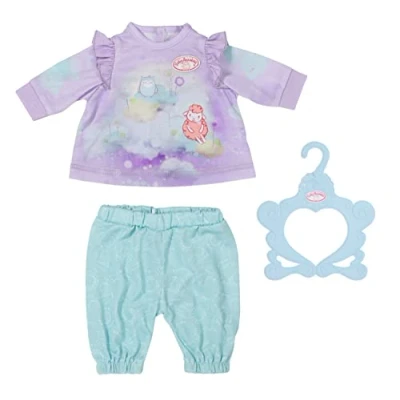 Abbildung von Baby Annabell Sweet Dreams Schlafanzug mit Shirt und Hose inkl. Kleiderbügel, für 43 cm Puppen, 706695 Zapf Creation
